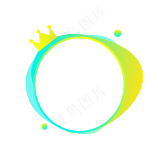 荧光撞色直播头像框