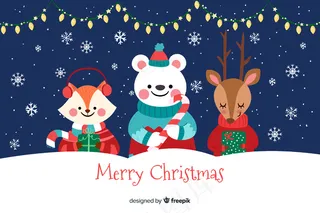 圣诞节背景平面设计