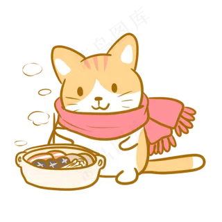 吃火锅的橘猫