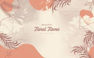 手绘风格花卉背景