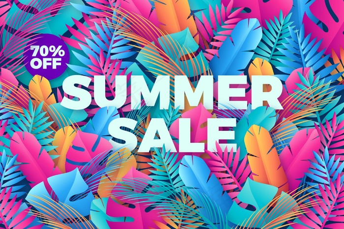 缤纷夏日促销壁纸