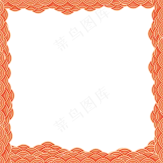 中秋节金红色边框