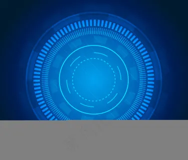 未来科幻用户界面。蓝色hud接口元件。