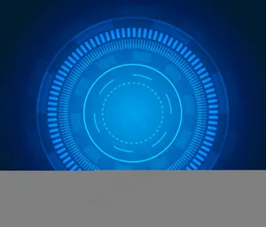 未来科幻用户界面。蓝色hud接口元件。