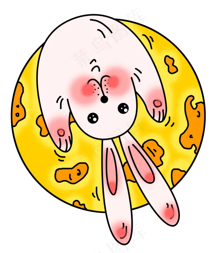 中秋月饼玉兔(2835X3307(DPI:300))psd模版下载