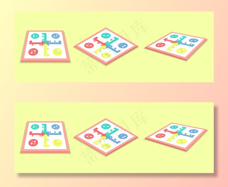 从不同的角度阐释了ludo游戏eps,ai矢量模版下载