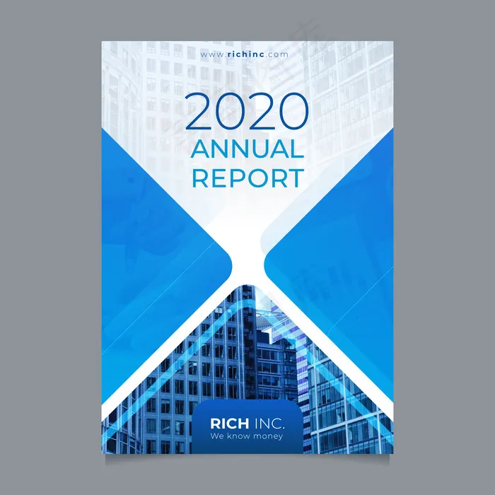 带照片的摘要年报模板eps,ai矢量模版下载