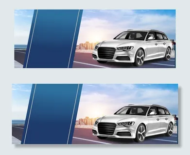 汽车越野车创意合成马路海报背景