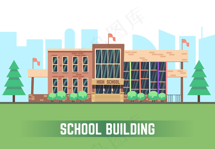 校舍背景