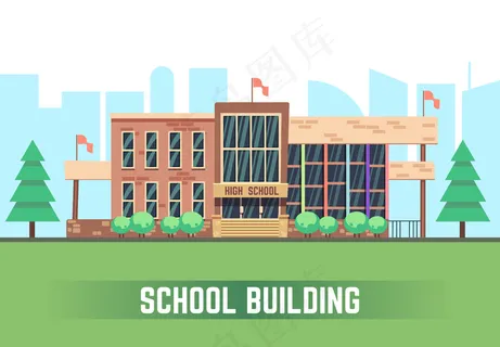 校舍背景