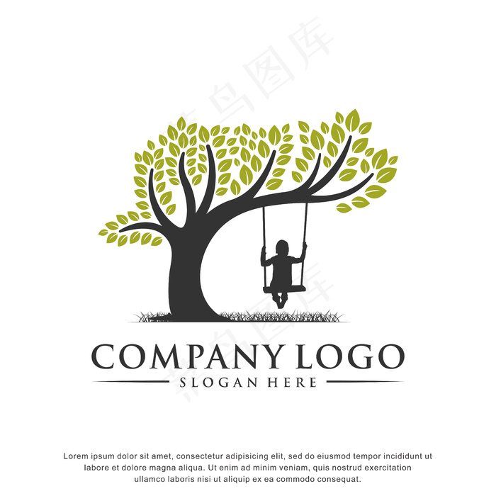 儿童保育标志灵感，平面设计