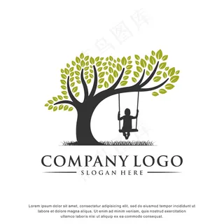 儿童保育标志灵感，平面设计