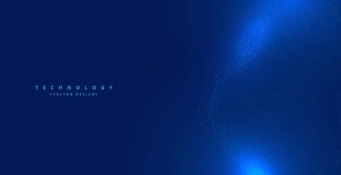 蓝色科技粒子发光数字背景设计eps,ai矢量模版下载