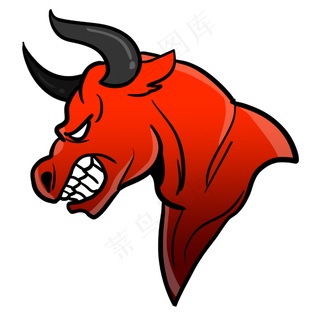 牛年生气愤怒牛头