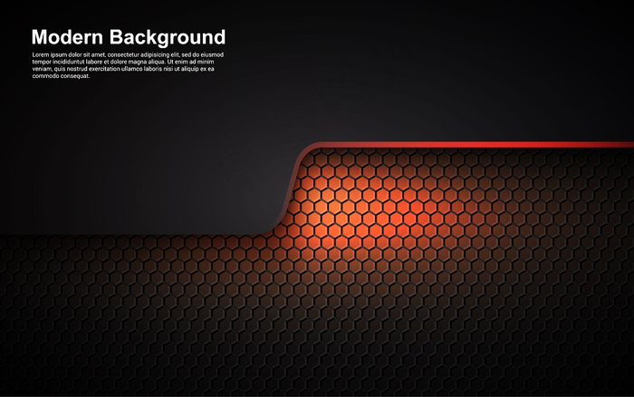 抽象背景橙色维度的插图矢量图