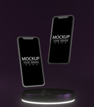 空屏幕智能手机模型样机