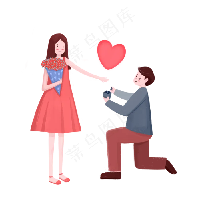 七夕节人物告白场景(2000X2000(DPI:300))psd模版下载