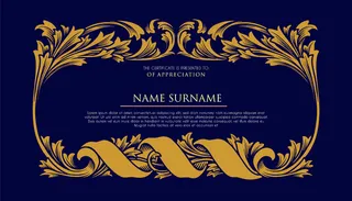 证书框架装饰豪华插图