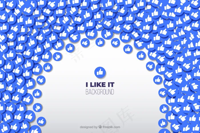 喜欢的Facebook背景eps,ai矢量模版下载
