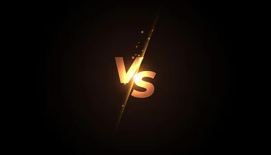 vs屏幕横幅banner用于战斗或比较