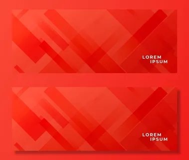带有对角线的抽象红色横幅banner 带有对角线的抽象红色横幅banner