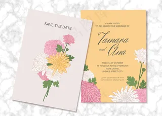 带金色叶子的花背