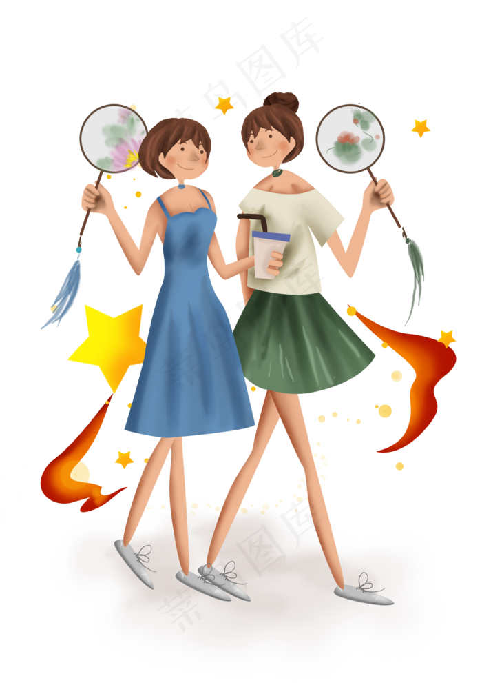 国庆节游玩的闺蜜