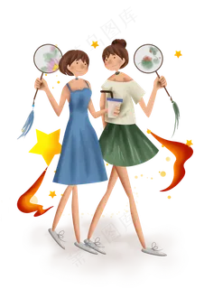 国庆节游玩的闺蜜