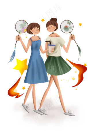 国庆节游玩的闺蜜