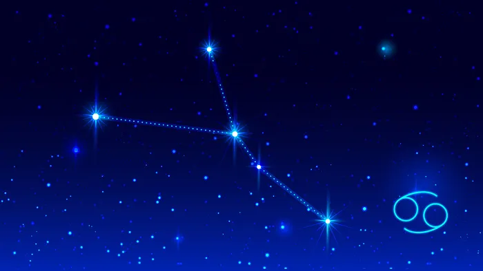 巨蟹座：夜空星座中的蟹座。eps,ai矢量模版下载