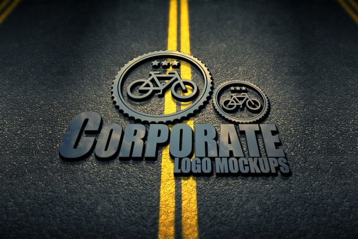 logo样机标志样机智能贴图