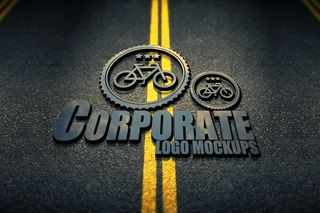 logo样机标志样机智能贴图