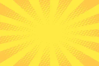 黄色卡通效果设计空间