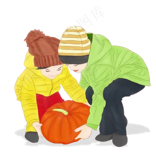 丰收南瓜秋天秋分二十四节气