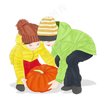 丰收南瓜秋天秋分二十四节气