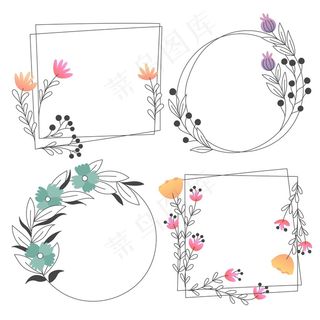 一套漂亮的花架