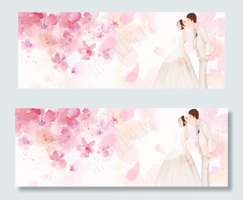 浪漫温馨情侣banner(1900*700px 	       )psd模版下载