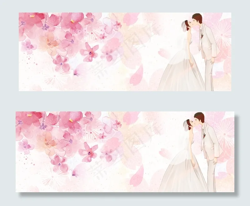 浪漫温馨情侣banner(1900*700px 	       )psd模版下载