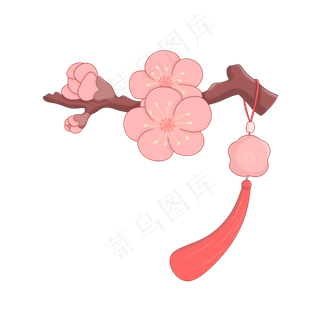 中国传统元素之梅花免抠素材