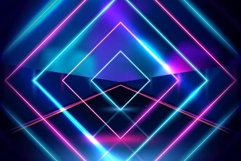 霓虹灯背景抽象样式 霓虹灯背景抽象样式