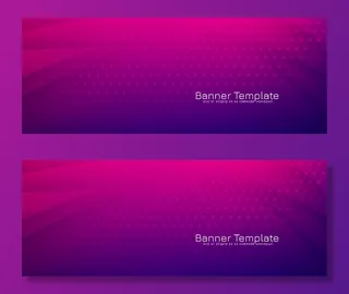 抽象波浪粉蓝色横幅banner