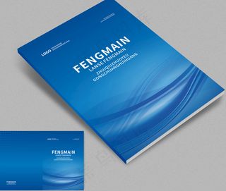 大气创意画册封面设计模板