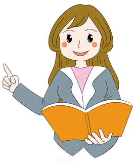 拿着书本的可爱教师
