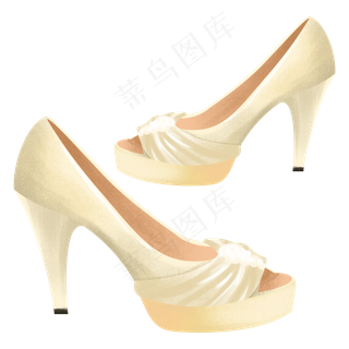 三八妇女节卡通手绘女王女神鞋之,免抠元素