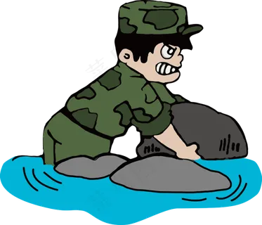 军人抗洪抢险救灾中国精神勤劳敬