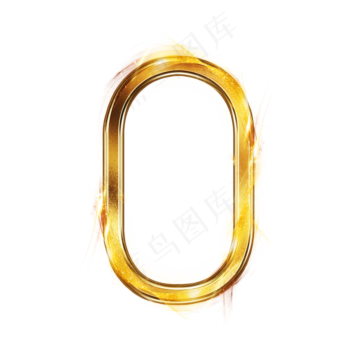 发光金属数字0(2000*2000px 	      )psd模版下载