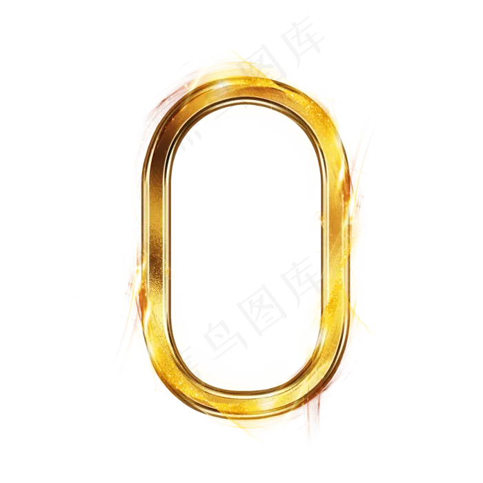 发光金属数字0(2000*2000px 	      )psd模版下载