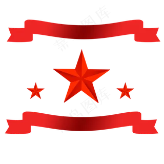 红色建党节七一八一建军节星星条