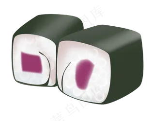 紫色夹心寿司插图