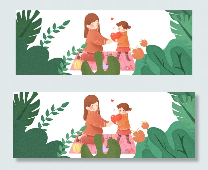 母亲节温馨小清新背景